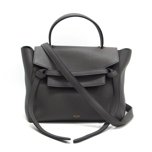 CELINE Micro Belt Design Handbag Dark Grey - Picture 2 of 11